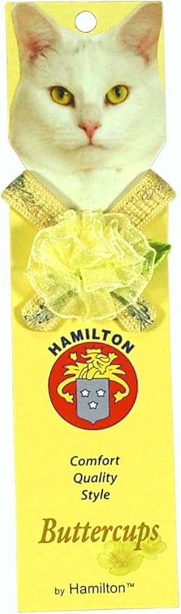 Hamilton 3/8" x 10" Safety Cat Collar, cream-coloured