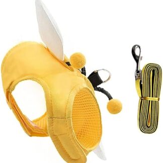 Beavorty 1 Set Cat Lead Rabbit Belt Pet Harness for Small Dogs Dog Harness Cute Kitten Vest Strap Comfortable Cat Harness Adjustable Linen Vest Belt Drawstring Fabric