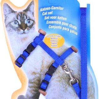 Geschirr- und Leinen-Set für Spaziergänge, ausbruchsicher, bequem und einfach zu verwenden, verstellbar, leicht, ca. weich