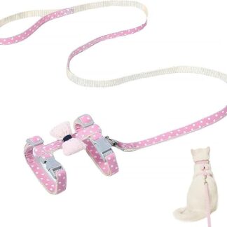 AYVRUOP Cat Harness and Leash, Escape Proof Cat Vest for Small Large Cats, Adjustable Cat Collars, Harnesses and Leashes for Walking, Lightweight Kitten Harness, 1 Piece, bronze