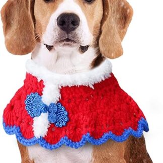 Soft Dog Holiday Collars, Comfortable Cat Girl Dog Neck Collar, Pet Scarf and Wreath Collar for Travel, Outdoor Walks, Home Celebrations, Perfect Dog Neckwear for All Occasions