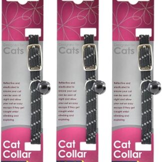 AN COLLAR CAT REFLEC BLK 20-30 cm