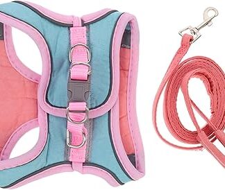 Supvox 1 Set Pet Harness Kitten Harness Sleeveless Vest Cat Long Lead Harness for Cats Cat Harness Small Pet Dog Collar Cat Pull Rope Adorable