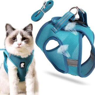 Cat harness with lead, cat harness and leash, small cat, lead set, cats for pet, puppy, kitten, outdoor walking.