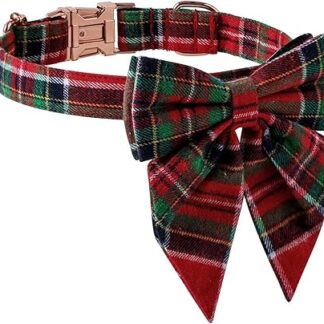 Bow Tie Dog Collar Adjustable Dog Collar Dog Bow Tie for Small Dogs Holiday Dog Collars Puppy Bowtie Tie Cute Dog Collar Bowtie for Dogs Collar for Puppies and Cats Adjustable Holiday Collar Dog