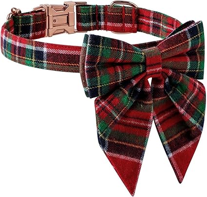 Bow Tie Dog Collar Adjustable Dog Collar Dog Bow Tie for Small Dogs Holiday Dog Collars Puppy Bowtie Tie Cute Dog Collar Bowtie for Dogs Collar for Puppies and Cats Adjustable Holiday Collar Dog