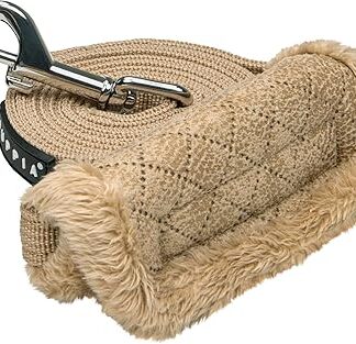 Puppia Douglas Diamond Pattern Dog Lead for Small Medium Dogs Beige Medium Medium Size