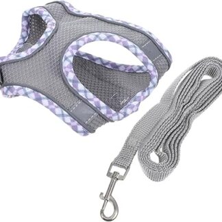 Supvox 1 Satz Reflektierendes Kätzchengeschirr Welpengeschirr, Leine Katzenhalsband Leine Haustier Geschirr Gehendes Katzengeschirr Katzenwestenleine Katzengeschirr Weste Polyester