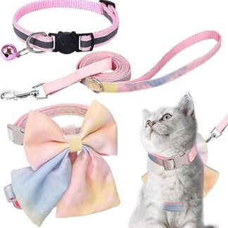 DKDDSSS Cat Harness, Cat Harness with Lead, Cat Harness and Lead, Cat Harness, Escape Proof, Adjustable Cat Harness, Adjustable Cat Harness with Lead for Outdoor Training, Walking