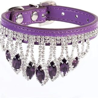 HCHGJKN Basic Hundehalsbänder Cat Necklace Leather Adjustable Kitten Collar Pet Collar Dog Puppy Accessories(A)