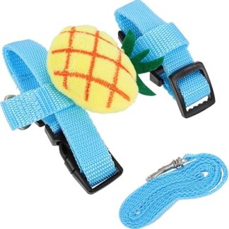 GREENADSCAPE 1 Set Lead Cat Lead Rope Cat Harness Escape Proof for Dogs Training Rope for Pets Cat Harness for Outdoor Use Cat Collars Blue Polyester