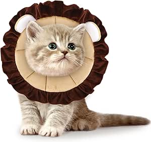 Recovery Collar for Dogs and Cats Pet Cat Cone Cute Funny Soft Cone for Cats Comfortable Dog Neck Cone Lightweight Adjustable Protective Cone for Puppy Cat Kitten Prevent Licking Wounds (Small)