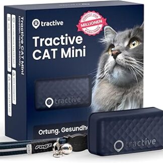 Tractive CAT Mini GPS Tracker for Cats - Market Leader, Live Location, Position History, Health Warnings, Activity Tracking, Collar Included, Subscription Required