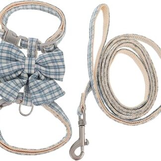 Beavorty 1 Satz Katzenleine Katzengeschirr Welpenleine Seilgeschirr ziehen Hasenleine Zugseil für Katzen Katze verstellbares Geschirr die Katze Gürtel Kettenblatt Kordelzug Leinen Polyester