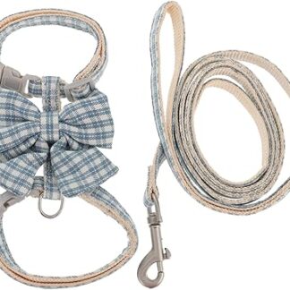 Parliky Haustier-Geschirr-Leine ausbruchsicheres Katzen-Geschirr verstellbares Kätzchen-Westen-Geschirr für einfaches Gehen