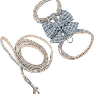 BESPORTBLE 2 Sets Cat Lead Harnesses Leads Small Dog Harness Running Belt for Kittens Cat Leash Cat Accessories Chest Tape Traction Belt for Pets Kitten Vest Belt Polyester Blue