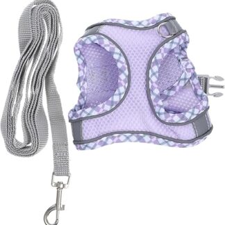 BELLIFFY 1 Set Kitten Reflective Harness Travel Kitten Lead Puppy Harness Lead Cat Collar Lead Cat Harness Adjustable Kitten Vest Small Cat Harness