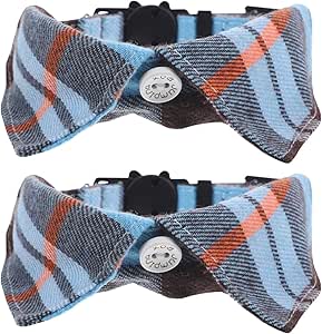 minkissy 2pcs Adjustable Cat Collar Pet Collars Kitten Collars Interior Decor Indoor Decor Cat Bell Collar Collars for Kittens Goblincore Room Decor Cat Collars Big Cat Skin Friendly Cloth