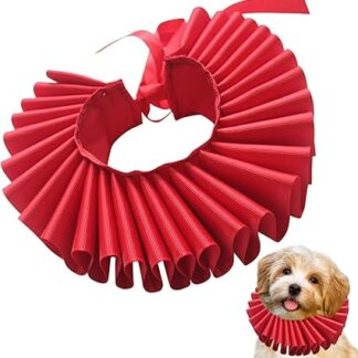 Dog Renaissance Collar, Elizabethan Dog Ruff, Pet Ruffle Collar, 22 x 22 x 5 cm, Dog Neck Ruffled Collar, Cat Dog Costume Collar, Elizabethan Dog Costume, Ruffle Neck Collar for Dogs