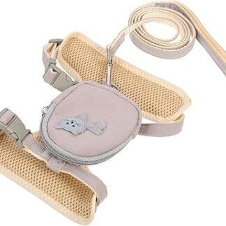 YARNOW Hunderucksack Leine Katzenmantel Verstellbare Katzenweste Katzengeschirr Geschirr Und Leine Züchten Katzenspielzeug Große Katze Käfig Katze Einstellbar Katzentransporter Nylon Grey