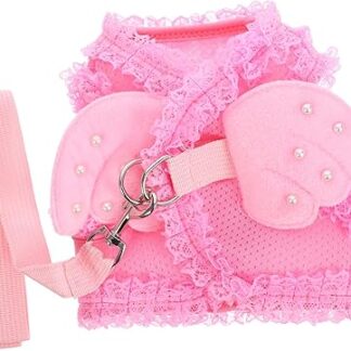 GRIRIW Katzengeschirr Kleidung Mädchen Hund Welpenhalsbänder Welpenkatze Kamerahalsband Fluchthalsband Schnellverschluss Katzenhalsband Katzenangel Hundegeschirre Kätzchen Kleid Geschirr