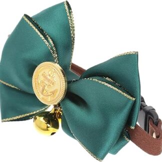 VILLFUL Bow-Knot Collar Fashion Bell Welpenkragen Pet Neck Accessoires Stylish Pet Supplies Halskette Für Pet Dog Cats (grün, Größe)