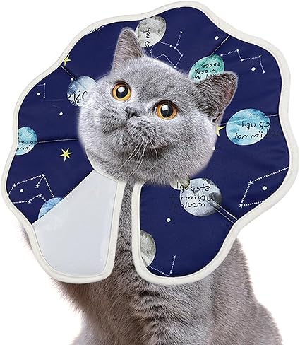 Cat Cone Collar - Elizabethan Collar | Pet Cone | Soft Cat Collar | Anti-Bite Collar, Foldable Neck Cover for Cat and Puppy, Soft Cone of Shame, Comfortable Cat Cone for Post-surgeryy Recovery