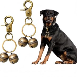 Apgdzpa Cat & Dog Collar Bell, Pack of 2, Extra laute Katzen- und Hundeglocke für Halsband, Haustier-Tracker und Falknerei, Anhänger Glocken für Hund Katze Geschirr