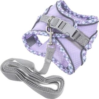 Happyyami 1 Satz Reflektierendes Kätzchengeschirr Kätzchen Weste Welpengeschirr Gehendes Katzengeschirr Kleines Katzengeschirr Katzenwestenleine Katzenhalsband Leine Haustierleinen Polyester