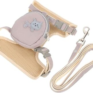 Mipcase Dog Backpack Lead, Kitten Lead, Holster Belt, Pet Control Rope, Backpack for Pets, Kittens, Escape Proof Harness, Pet Self Carrier Backpack, Dog Bag, Strap, Nylon