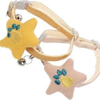 SEWOART 2 Stücke Pet Halsband Cat Bell Collar Mit Metallschnalle Pet Supplies Welpen Nackendekor