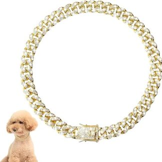 Fancy Cat Collar – Zinklegierung Strass Katze Hund Halskette | Hochzeit Kleine Katze und Hund Schmuck Hochzeit Zubehör Meindin