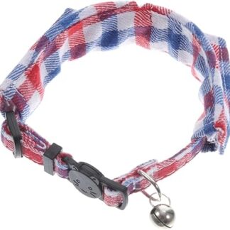 BUGUUYO Adjustable Cat Collar Cute Cat Collar with Bell Cat Toy Bells Throw Chic Cat Collar Scarf Adjustable Kitten Collar Chain Cat and Scarf