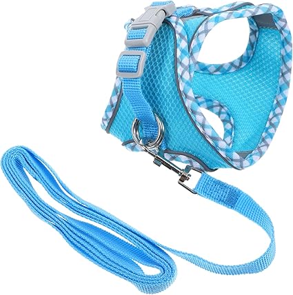 CORHAD 1 Set Kitten Reflective Harness Travel Kitten Lead Harness Medium Large Kitten Harness Cat Safety Jacket Cat Collar Lead Cat Vest