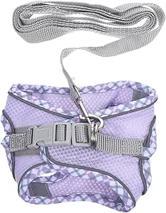 Parliky 1 Set Reflective Kitten Harness Cat Collar Lead Puppy Harness, Lead Cat Care Cat Accessories Pet Kitten Harness Robust Harness for Small Cats