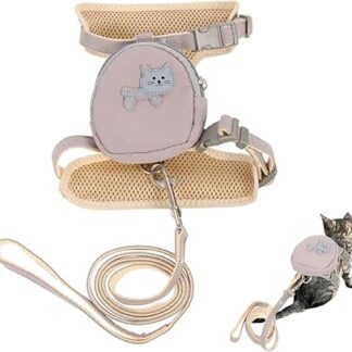 POPETPOP Dog Backpack Lead Kitten Adjustable Harness Cat Adjustable Leash Kitten Lead Adjustable Belt Kitten Escape Proof Harness Reflective Sling Rope Nylon