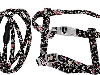 Beavorty 1 Set Cat Lead Harness Puppy Lead Kitten Collar and Kitten Escape Proof Harness Kitten Adjustable Harness Pet Strap Drawstring Cat Harness Belt Cloth