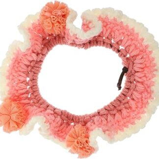 minkissy Cat Flower Collar Puppy Collar Cat Neck Ties Dog Cat Collars for Girl Cats Cat Saliva Towel Breakaway Cat Collars Decorative Outdoor Decor Cat Accessory Cartoon Christmas Cat