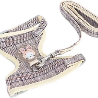 Katzengeschirr und Leine, Katzenleine und Geschirr-Set, Katzengeschirr, Ausbruchsicher, Verstellbar, Weicher Kätzchen-Westengurt, Bequeme Outdoor-Westengeschirre Zum