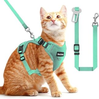 Cat Harness and Lead for Walking, the Upgrade Can Be Adjusted in Four Directions and Breathable Cat Harness Anti Escape That Can Be Adjusted and Positioned