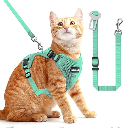 Cat Harness and Lead for Walking, the Upgrade Can Be Adjusted in Four Directions and Breathable Cat Harness Anti Escape That Can Be Adjusted and Positioned