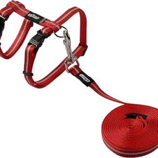 Rogz Catz Alleycat Lead and Harness, Red