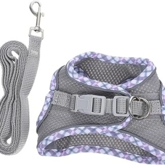 VILLFUL 1 Set Cute Cat Harness and Lead, Outdoor Cat Harness, Lead for Walking, Running