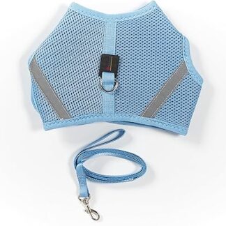 Filbert Cat Harness and Leash Set with Reflective Strip, Cat Harness Escape Proof Adjustable Travel Cat Harness and Leash Set, Harness for Cats, Cat Lead and Harness Set,