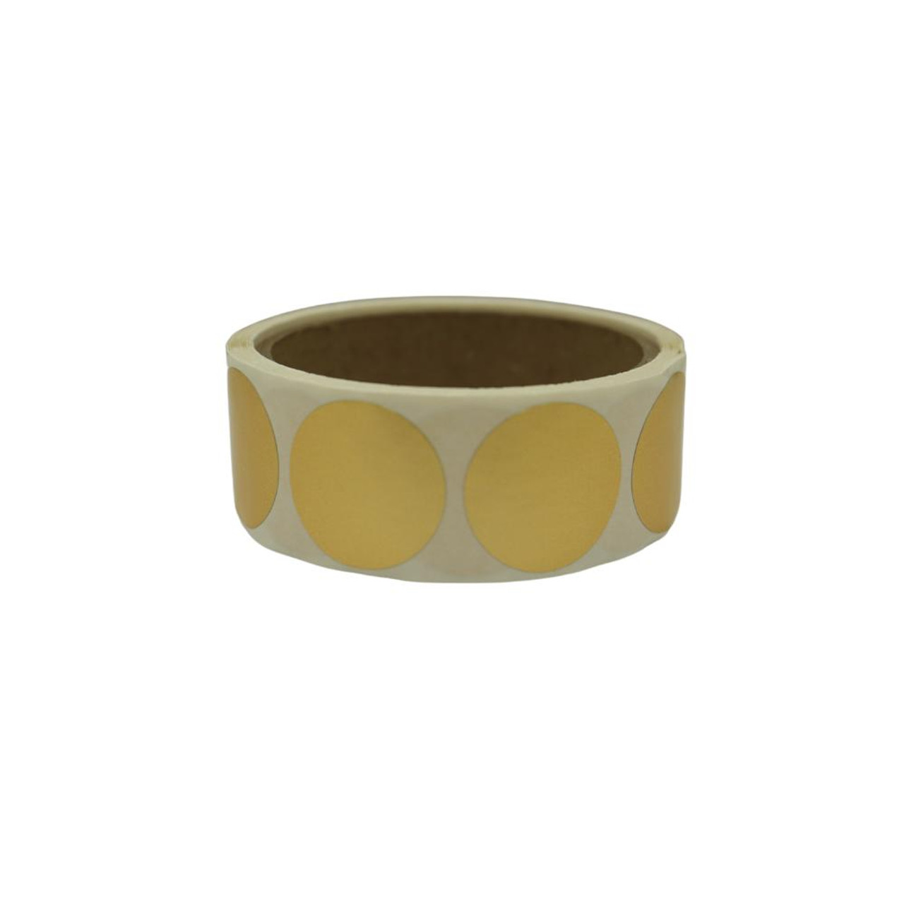 Gold Foil Lid Labels - Roll of 250