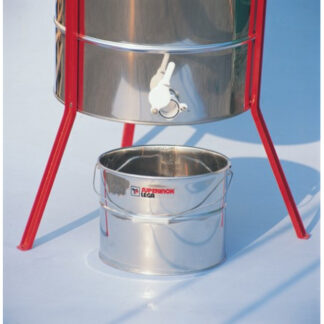 20 kg stainless steel bucket for honey extractor, with handle and without tap