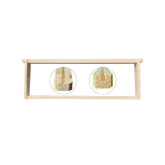 6 1/4 Medium Unassembled Frames - Groove Top and Groove Bottom with Pre-drilled Holes in Endbars - 10 Pack