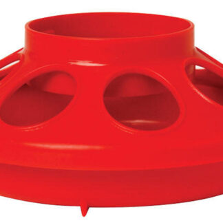 1 Quart Plastic Feeder Base Only - Red