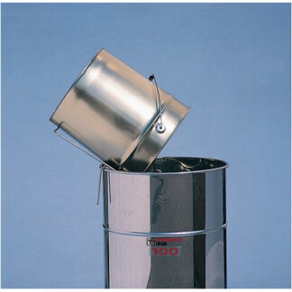 Bucket holder in stainless steel