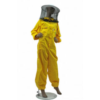 Cotton tulle bee veil with round cotton hat